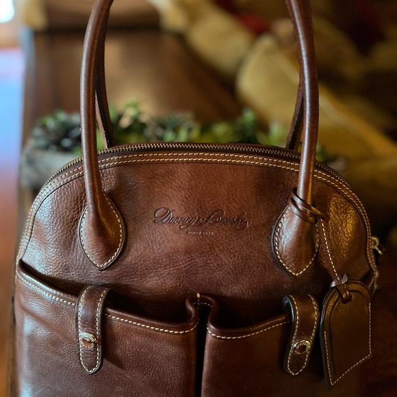 Dooney & Bourke Brown Leather Handbag - Picture 1 of 10